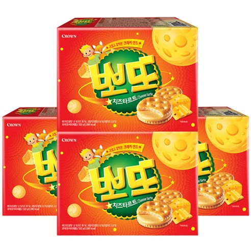 뽀또 치즈타르트 322g x 4개입, 1세트