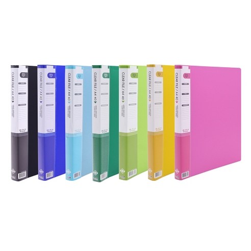 희망사무포인트 리클 클리어 파일 40매, 하늘, 20개