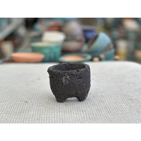 화산석 주머니 돌화분 1호 질좋은분갈이흙포함 정겨운화분집 화산석화분 어항꾸미기, 1개