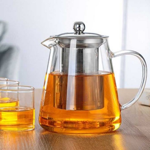 [Y+1] 내열유리 주전자 티포트 스텐망포함 차주전자 450ml