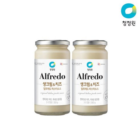 청정원 스토어 청정원 알프레도 파스타소스 350gx2개, 350g, 2개