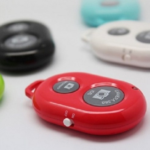 블루투스 셀카봉 리모컨 스마트폰 카메라 리모콘 정품, 그린, 1개