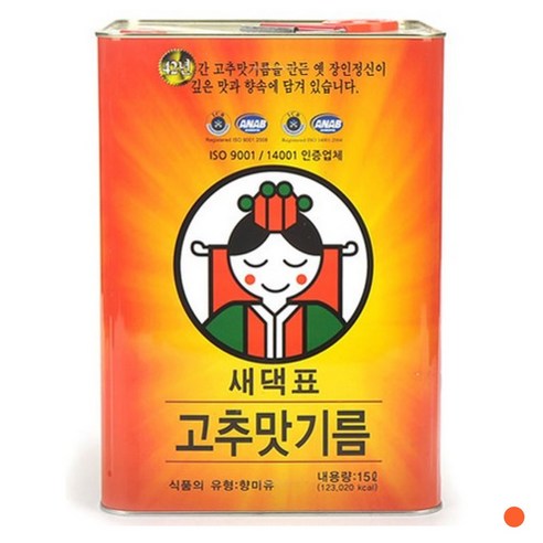 남양유지 새댁표 고추맛기름 3.4L 말통 업소용, 1개