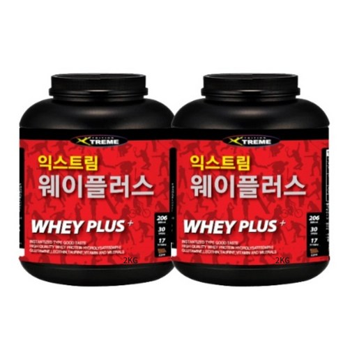 바디솔루션 익스트림 웨이플러스 2kg x 2개 초코맛 단백질 보충제 헬스 운동 건강