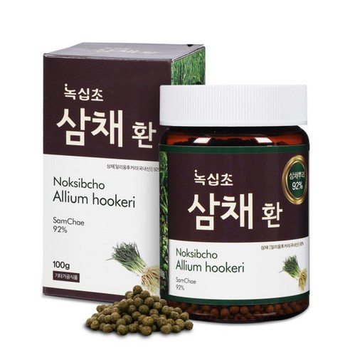 [녹십초생활건강] [녹십초]삼채환 100g x1병/국내산 삼채 92%, 1개, 상세 설명 참조, 상세 설명 참조