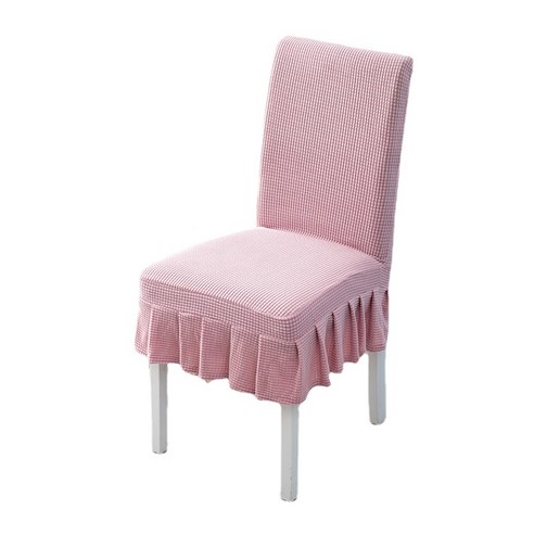 두꺼운 결합 된 탄성 의자 커버 홈 호텔 레스토랑 호텔 유니버설 시트 커버 의자 커버 패브릭, 핑크, 均码