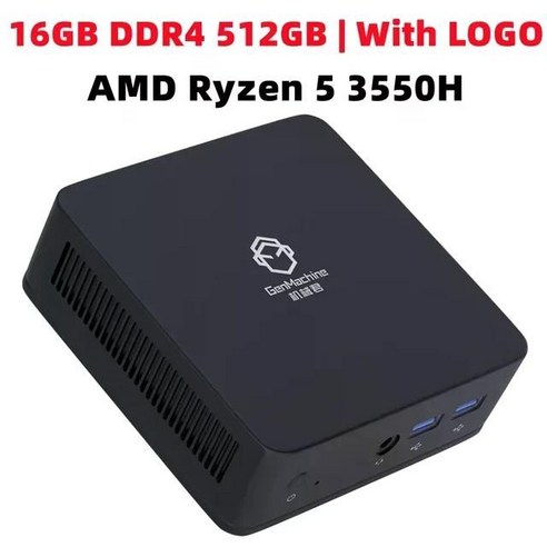 SZBOX 미니 PC AMD Ryzen 5 3550H DD4 X 2 3200MHZ NVME 윈도우 11 와이파이 BT 4.2 4K HD 데스크탑 게이머 컴퓨터, 01 Ryzen 5 550H_04 EU, 05 16GB 512GB