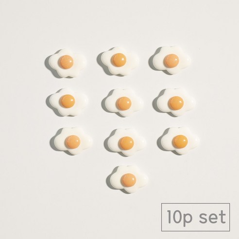 84x84 인테리어 냉장고 현관문 자석 마그네틱, 계란후라이10p