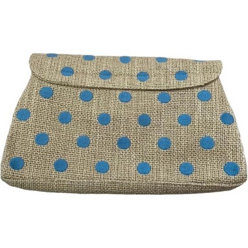 캐스키드슨 파우치 Large Beige Clutch 가방 with Embroide레드 블루 Spots 173877