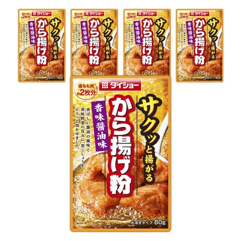다이쇼 가라아게 튀김가루 향미간장맛, 5개, 80g