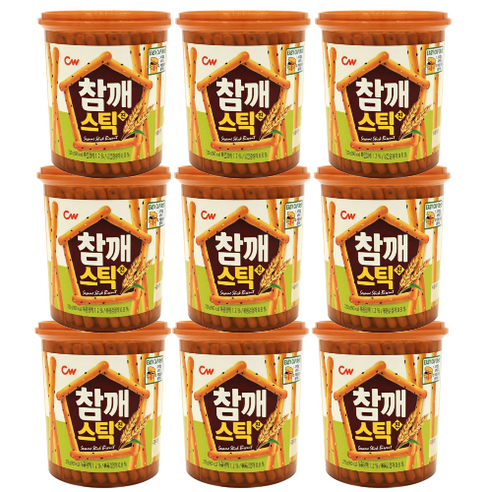 청우식품 참깨스틱 진, 220g, 9개