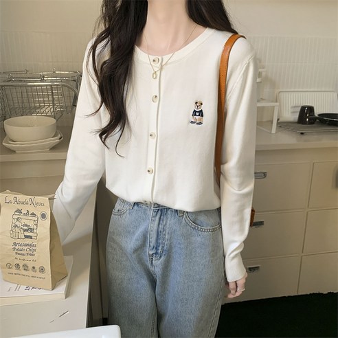 나른한 오후의 햇살처럼 포근한 프렌치 루즈핏 니트 가디건