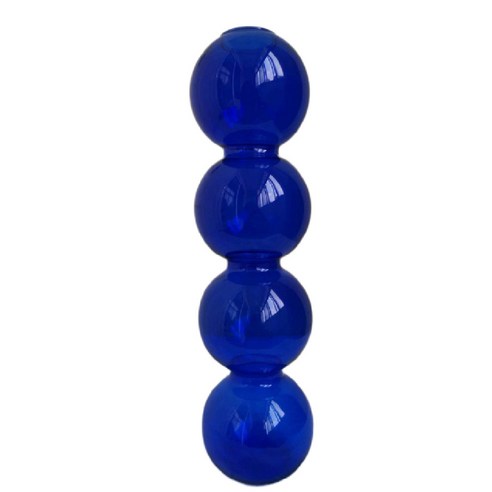 MEIISEO가정용 북유럽 스타일 투명 유리꽃병 수경 유리화병 꽃병 도자기 화병, blue 4 balls