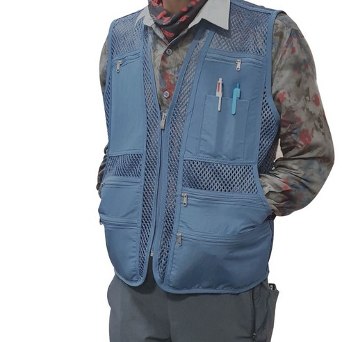 국산 여름 왕망사 조끼 작업 낚시조끼 sin*539GU