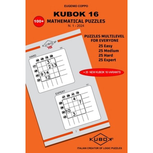 (영문도서) Kubok 16: 100+ Mathematical Puzzles - N.1 2024 Paperback, Independently Published, English, 9798326337467