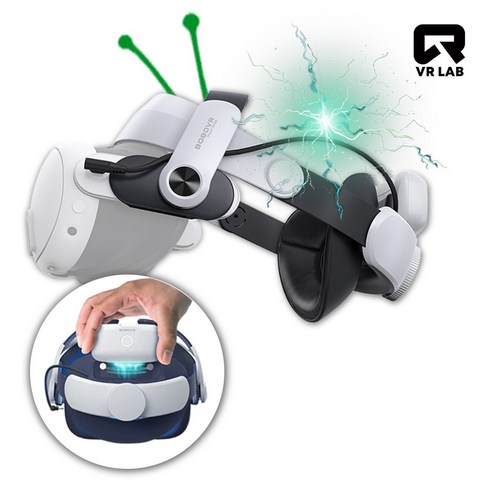 VR연구소 메타퀘스트3 BOBOVR M3 PRO 헤일로 피콜로 스트랩 악세사리 배터리 포함, 1개, BOBOVR M3 PRO 배터리 일체형, 1개