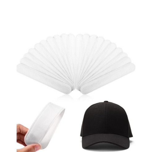 간편한 부착형 모자 땀 오염 흡수패드 50p, 화이트 50p