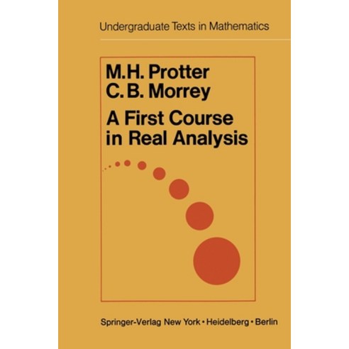 (영문도서) A First Course in Real Analysis Paperback, Springer, English, 9781461599920