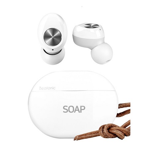 앱코 BEATONIC SOAP 블루투스 이어폰, 화이트