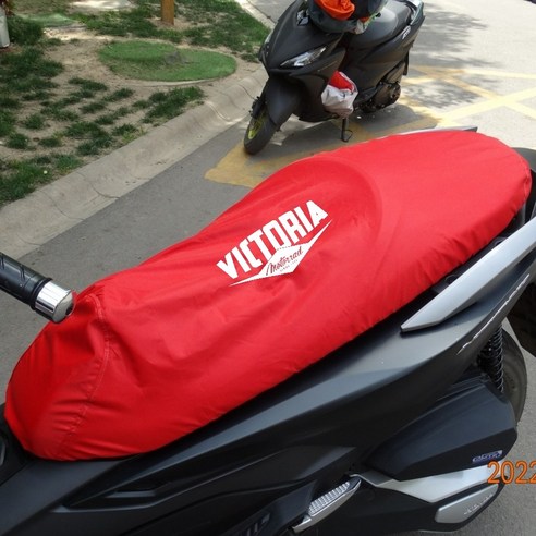 빅토리아 니키 125 300 방수 방진 안장 덮개 쿠션 컬러 시트 커버, 오렌지, 1개