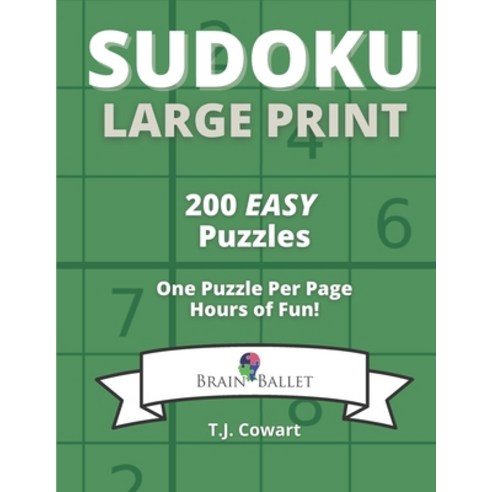 Sudoku Large Print: 200 Easy Puzzles Paperback, Independently Published, English, 9798729949816