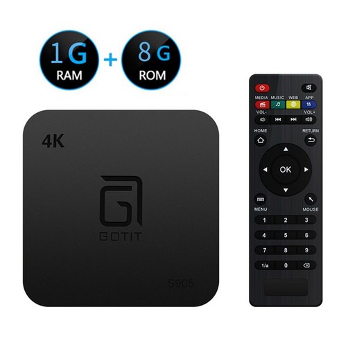 구글 크롬캐스트4 4k 미러링 OTT 셋탑박스 Gotat-S905 안드로이드 7.1 TV 박스 Amlogic S905W 1G ...