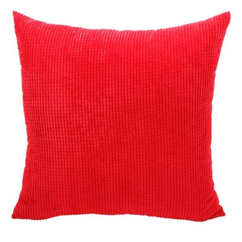 베개 케이스 옥수수 줄무늬 소파 허리 던지기, 빨간색 50x50cm, {"수건소재":"폴리 에스터"}