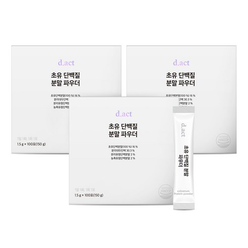 디액트 초유 단백질 파우더, 150g, 300개