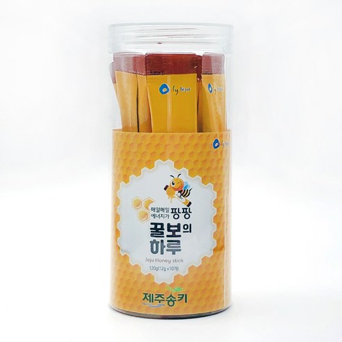 제주송키 꿀보의 하루 120g (12g x 10개), 10개, 12g