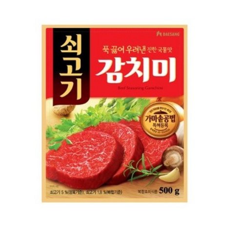 유니크앤몰 대상청정원 쇠고기감치미 100g 200g 300g 500g 조미료 양념, 1개