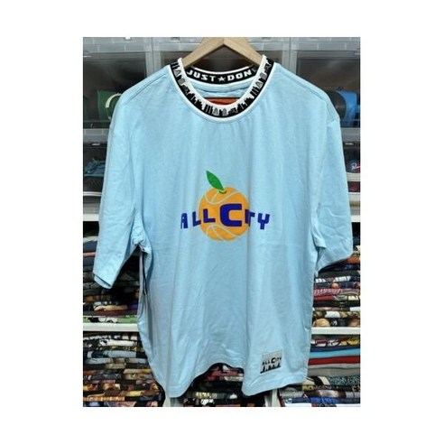 스투시  JUST Don All City T-Shirt XL 블루 Graphic Logo Tee Supreme Palace 스투시 NWT