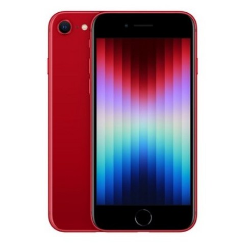  삼성 갤럭시 퀀텀3 공기계 새제품 SM-M53 알뜰폰, 블루 휴대폰 Apple 2022 아이폰 SE 3세대 자급제, PRODUCT RED, 128GB