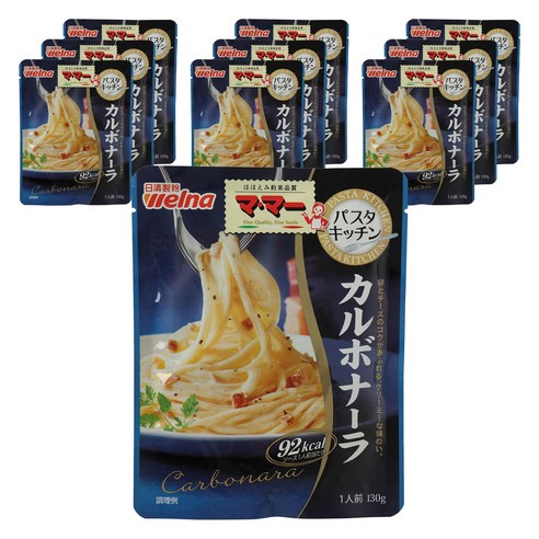 닛신 웰나 마마 파스타 키친 까르보나라맛, 130g, 10개