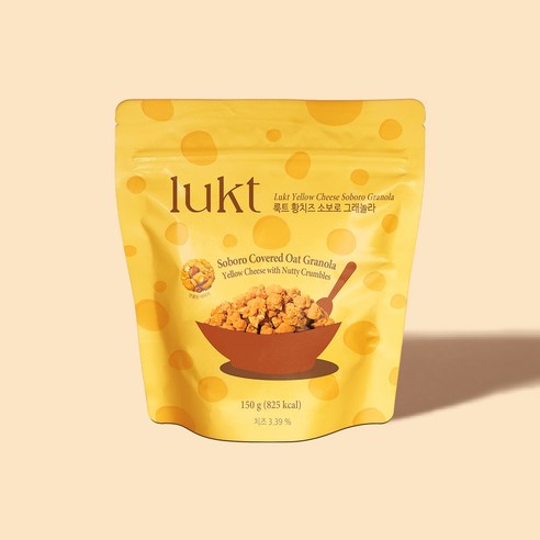 [룩트][대용량] 황치즈 소보로 그래놀라, 1개, 150g