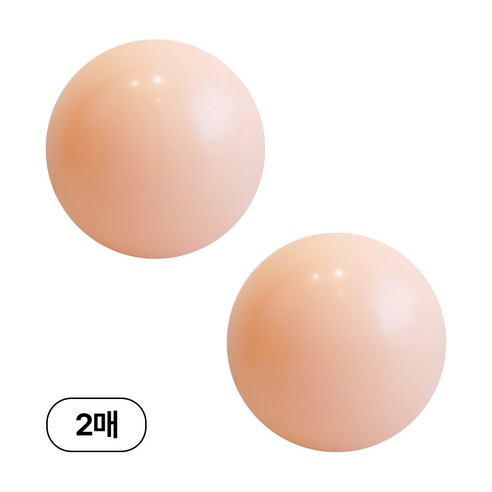 90cm 대형 원형 풍선, 2매, 03_살몬