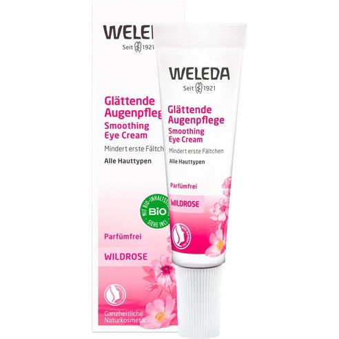 로즈아이크림 독일 벨레다 Weleda Eye cream wild rose 와일드 로즈 스무딩 아이크림 10ml, 1팩