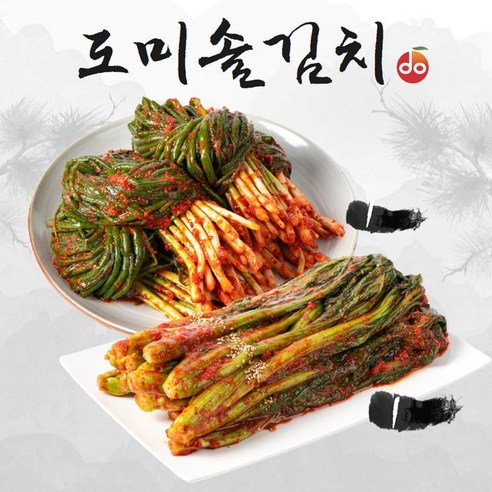 도미솔 맛있는 갓 김치 1kg+파 김치 1kg(총2kg), 상세 설명 참조, 단일옵션