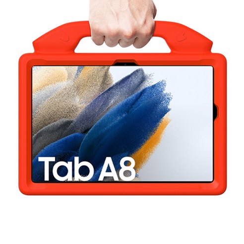 갤럭시 탭 A8을 위한 완벽한 보호와 편의성을 제공하는 EVA폼 안전 거치대 손잡이 케이스.