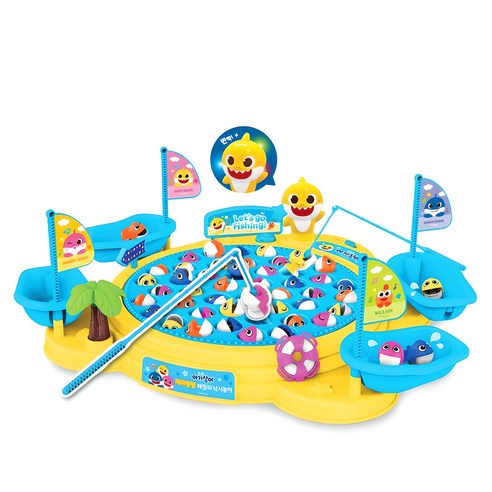 아기 상어와 함께 떠나는 신나는 바다 탐험: 재미팡팡 패밀리 낚시놀이 세트 탐구 낚시장난감