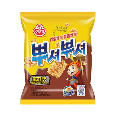 오뚜기 뿌셔뿌셔 불고기맛 90g (10개) 270004, 10개