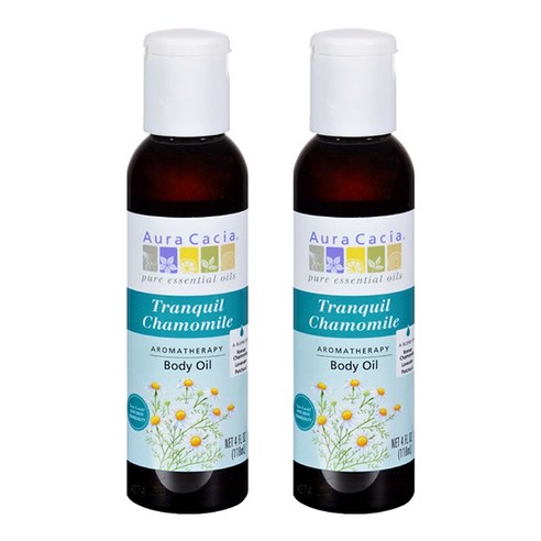 아우라카시아 아로마테라피 바디 오일, 118ml, 2개, Tranquil Chamomile