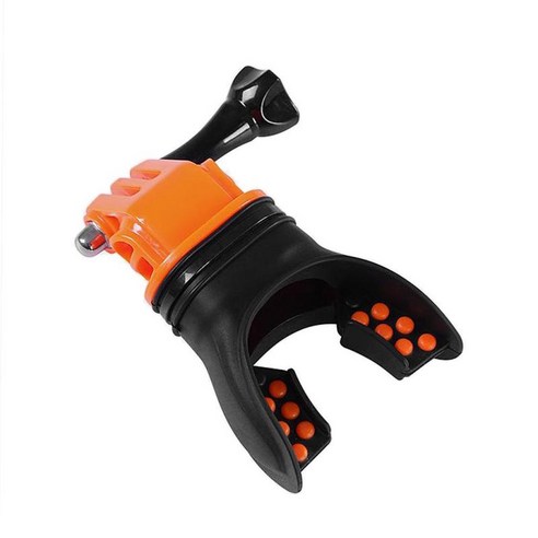 GoPro Hero 용 액션 카메라 홀더 입 마운트 78 6 5 서핑, Orange _ A, 35mm, 실리콘