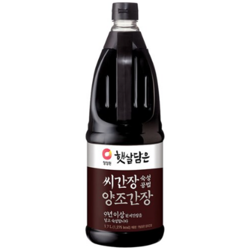 청정원 햇살담은 씨간장 양조간장 1.7L 식품  장/소스 장류 간장 기타간장, 1개