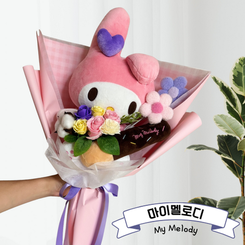 플라워허니B 산리오 빼빼로 인형꽃다발, 1개, 마이멜로디