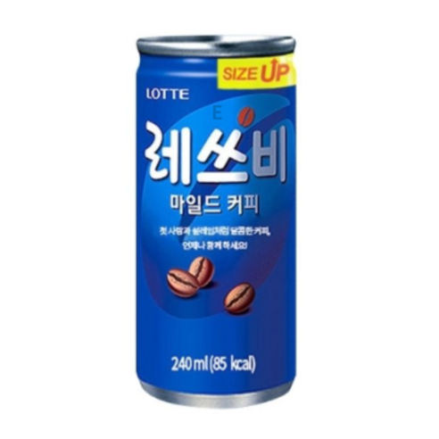 레쓰비 마일드 캔커피, 175ml, 6개