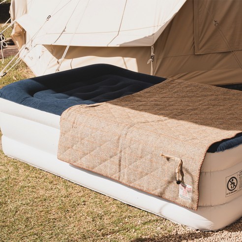 싱글 에어 침대 53cm높이 자충 매트리스 캠핑 베드