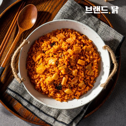 [브랜드닭] 닭가슴살 깍두기김치 볶음밥, 15개, 250g
