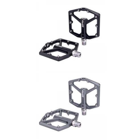 2 쌍 MTB 자전거 페달 9/16 경량 밀봉 베어링 플랫 페달, 141.4x99.5x13.8mm, 알루미늄 합금, 설명한대로