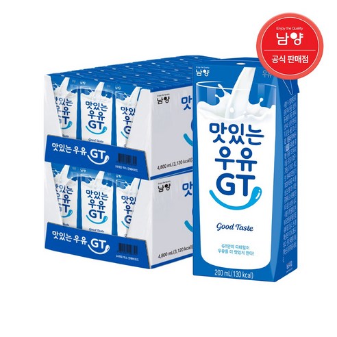 남양 맛있는 우유 GT, 200ml, 48개 200ml × 48개 섬네일