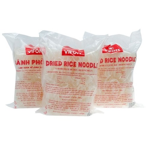 Vifon Dried Rice Noodles vietnam 500g 반포코 쌀국수 면, 500g x 1개